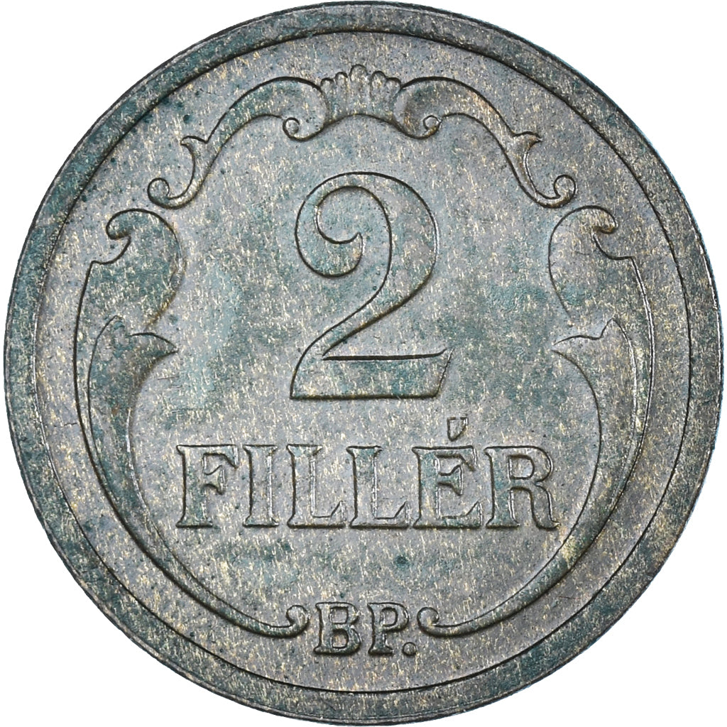 Münze, Ungarn, 2 Filler, 1928