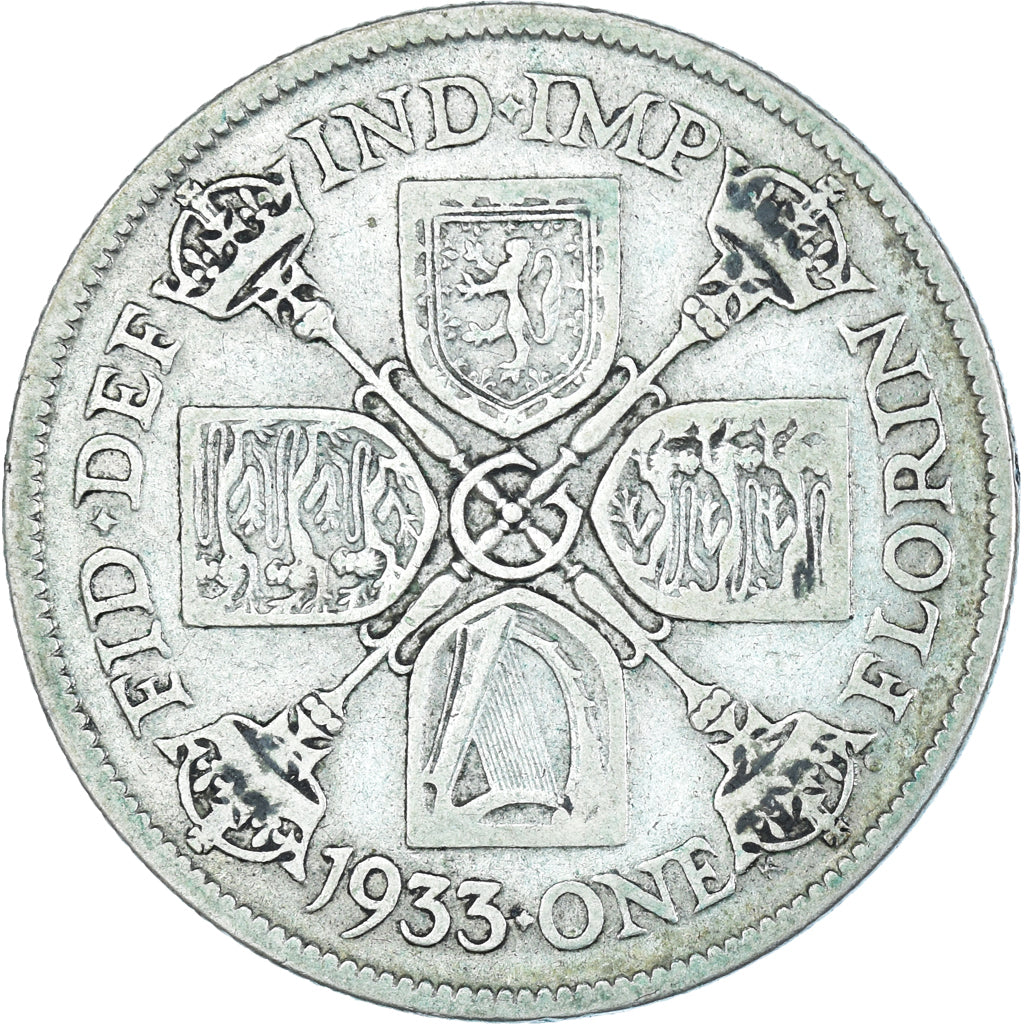 Coin, Great Britain, Florin, Two Shillings, 1933