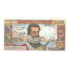 France, 5000 Francs, Henri IV, 1957, 1957-02-07, SPL+, Fayette:49.01, KM:135a
