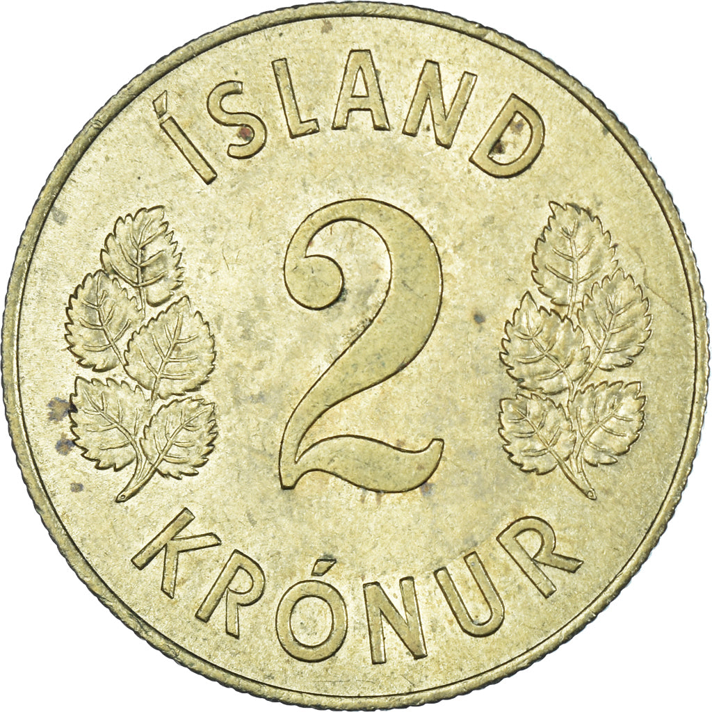 Moeda, Islândia, 2 Kronur, 1966