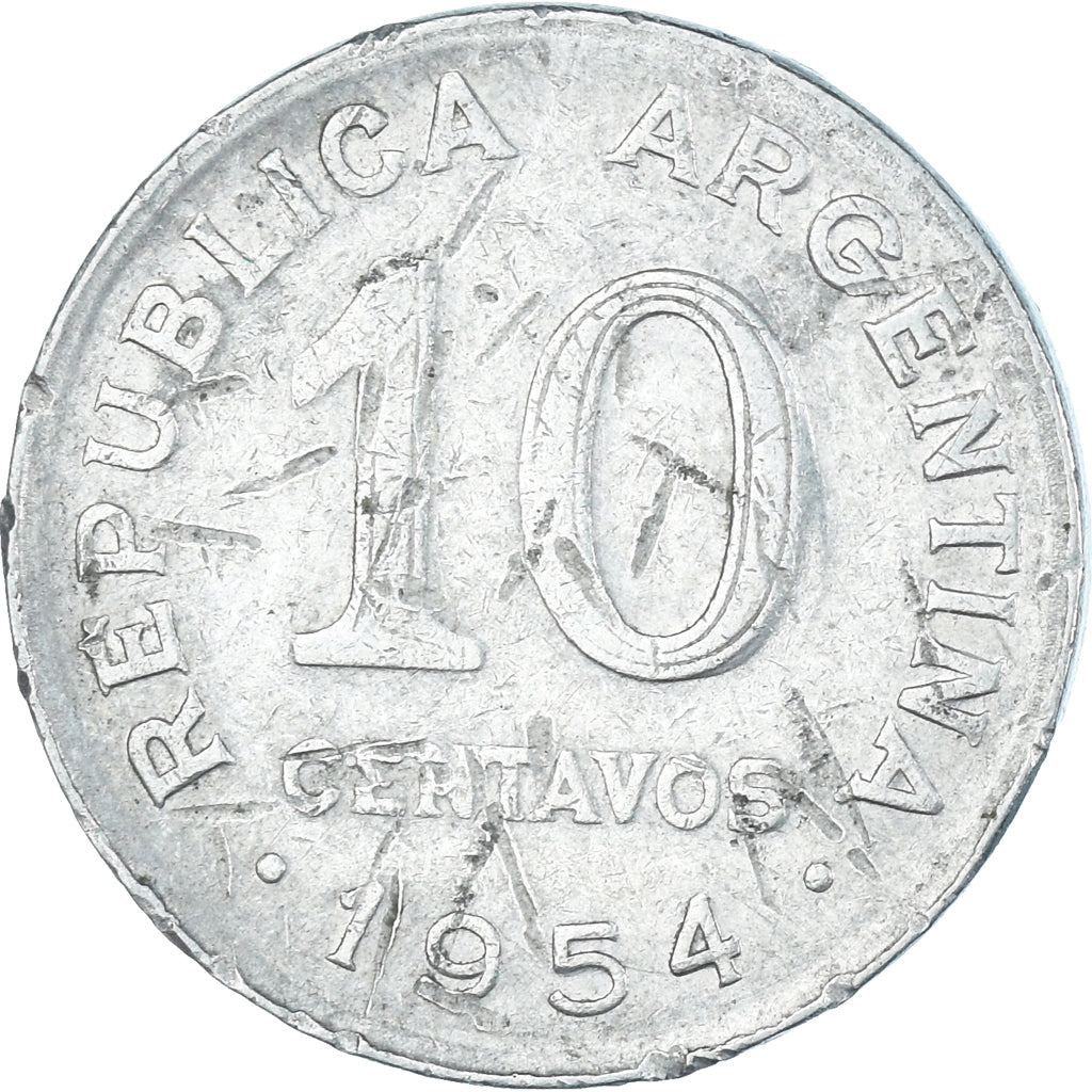 Munten, Argentinië, 10 Centavos, 1954