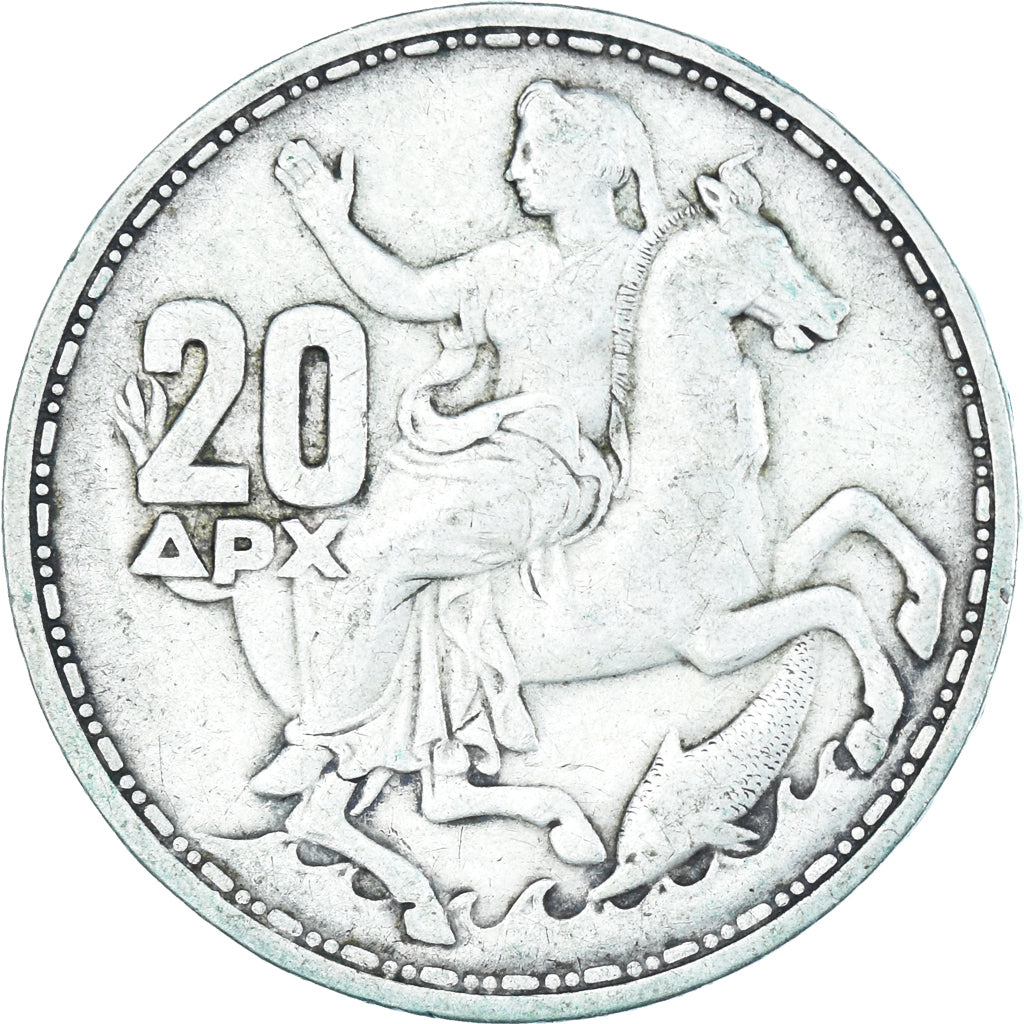 Munten, Griekenland, 20 Drachmai, 1960