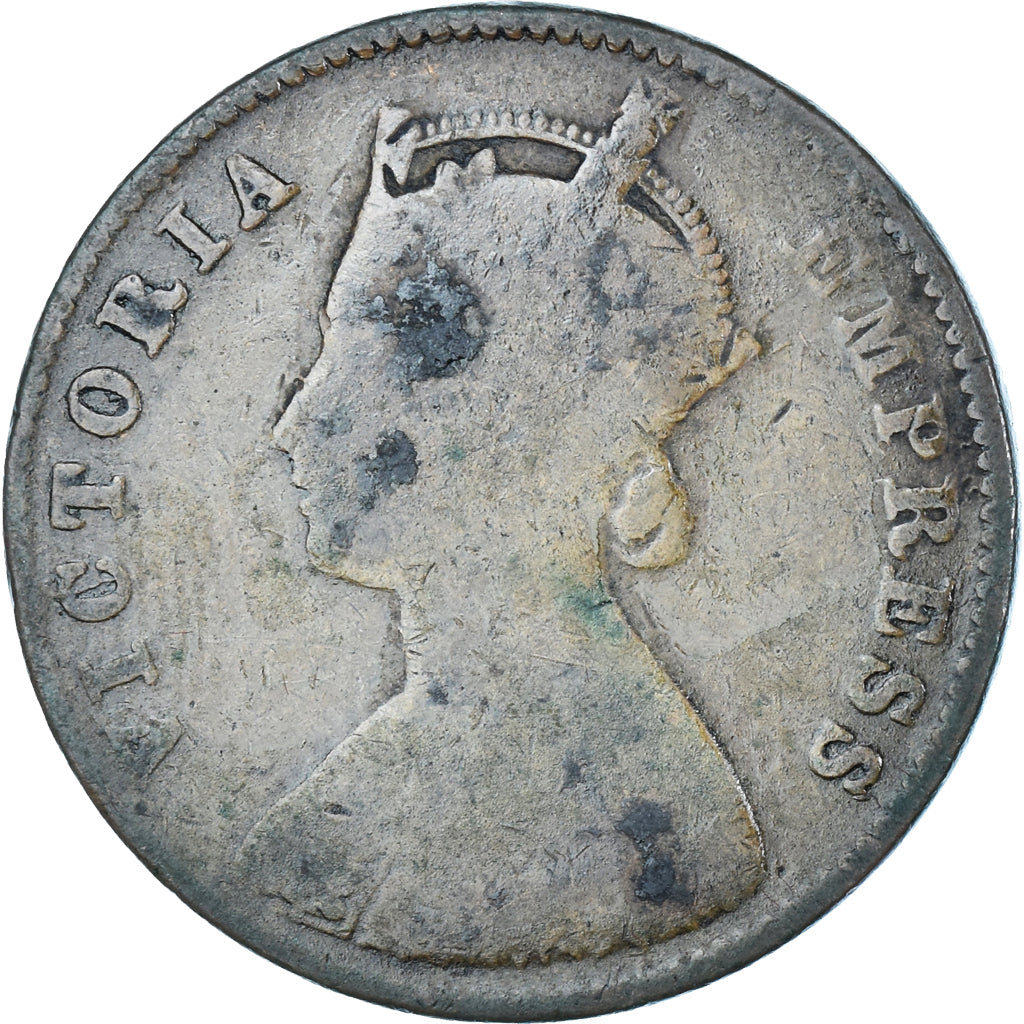 Coin, India, 1/4 Rupee, 1900