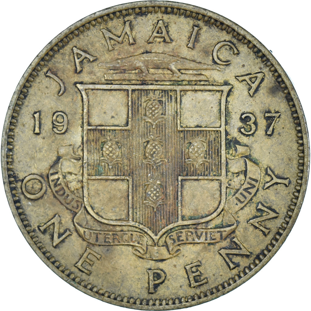 Coin, Jamaica, Penny, 1937
