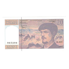 França, 20 Francs, Debussy, 1997, UNC(65-70), Fayette:66ter.2, KM:151i