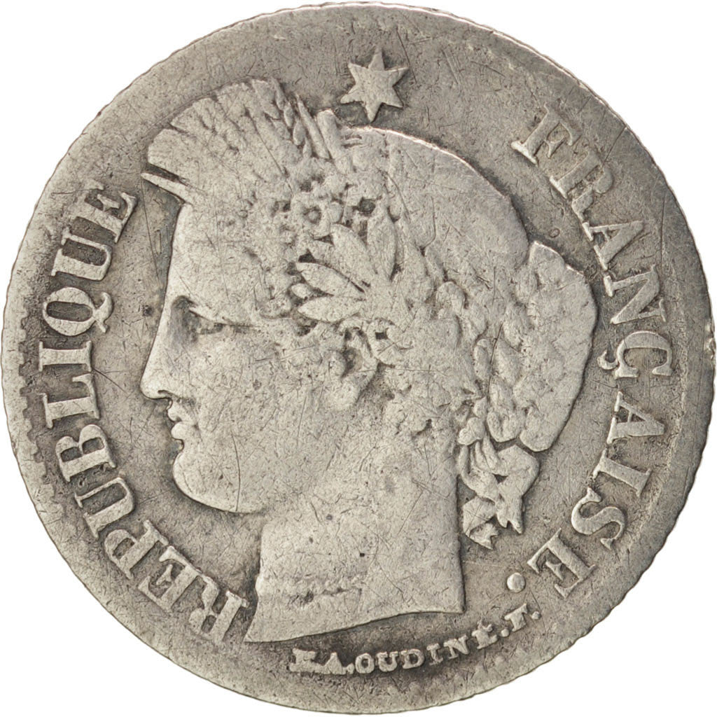 IIème République, 20 Centimes Cérès 1850 Paris, KM 758.1
