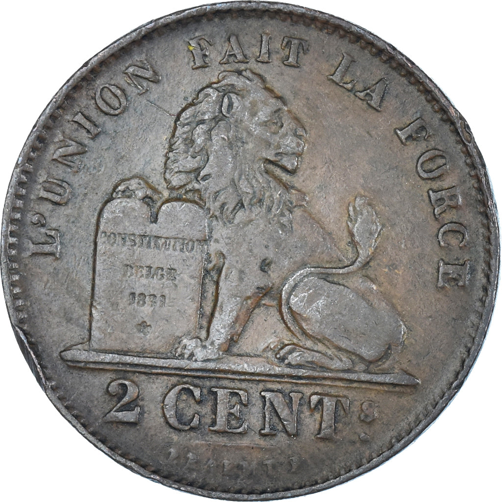 Monnaie, Belgique, 2 Centimes, 1909