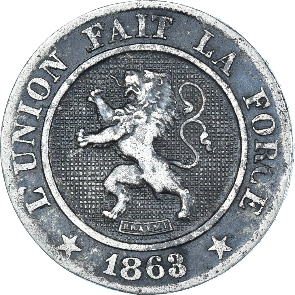 Monnaie, Belgique, 10 Centimes, 1863