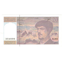 France, 20 Francs, Debussy, 1997, UNC(63), Fayette:66ter.2, KM:151i