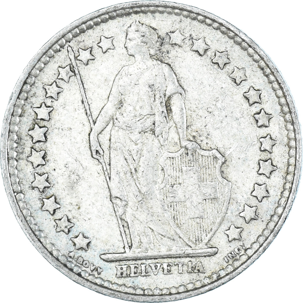 Moeda, Suíça, 1/2 Franc, 1928