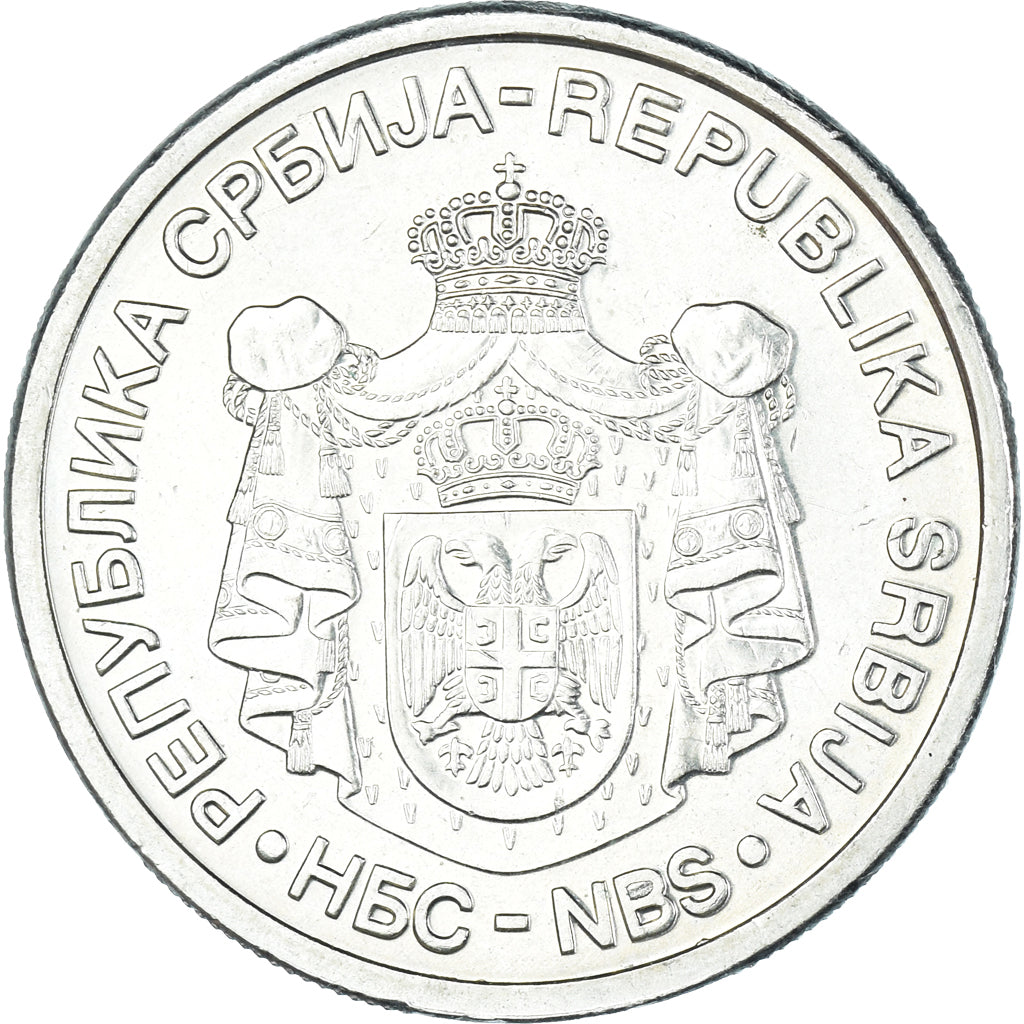 Moeda, Sérvia, 10 Dinara, 2005