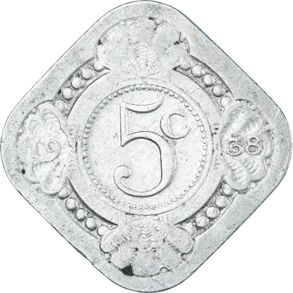 Munten, Nederland, 5 Cents, 1938