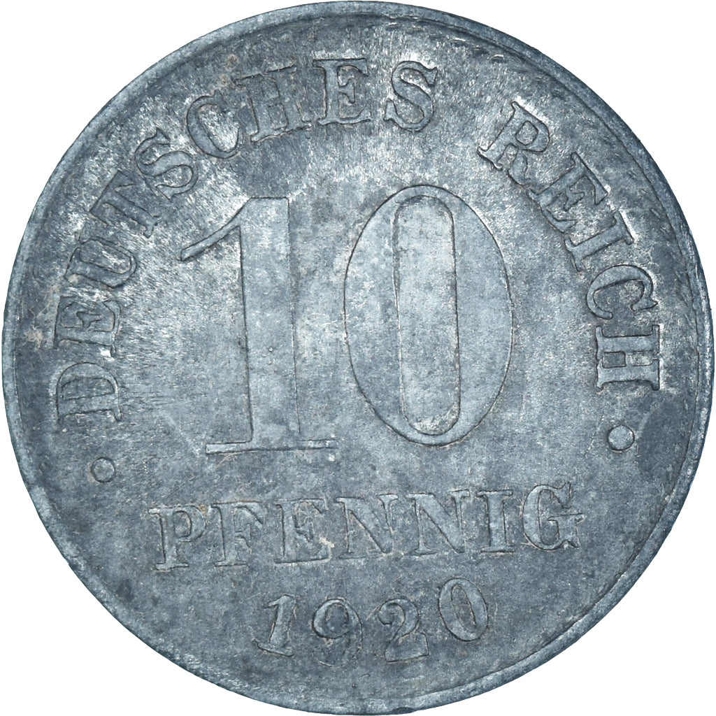 Coin, GERMANY, WEIMAR REPUBLIC, 10 Pfennig, 1920