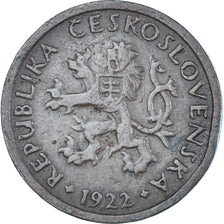 Monnaie, Tchécoslovaquie, 10 Haleru, 1922