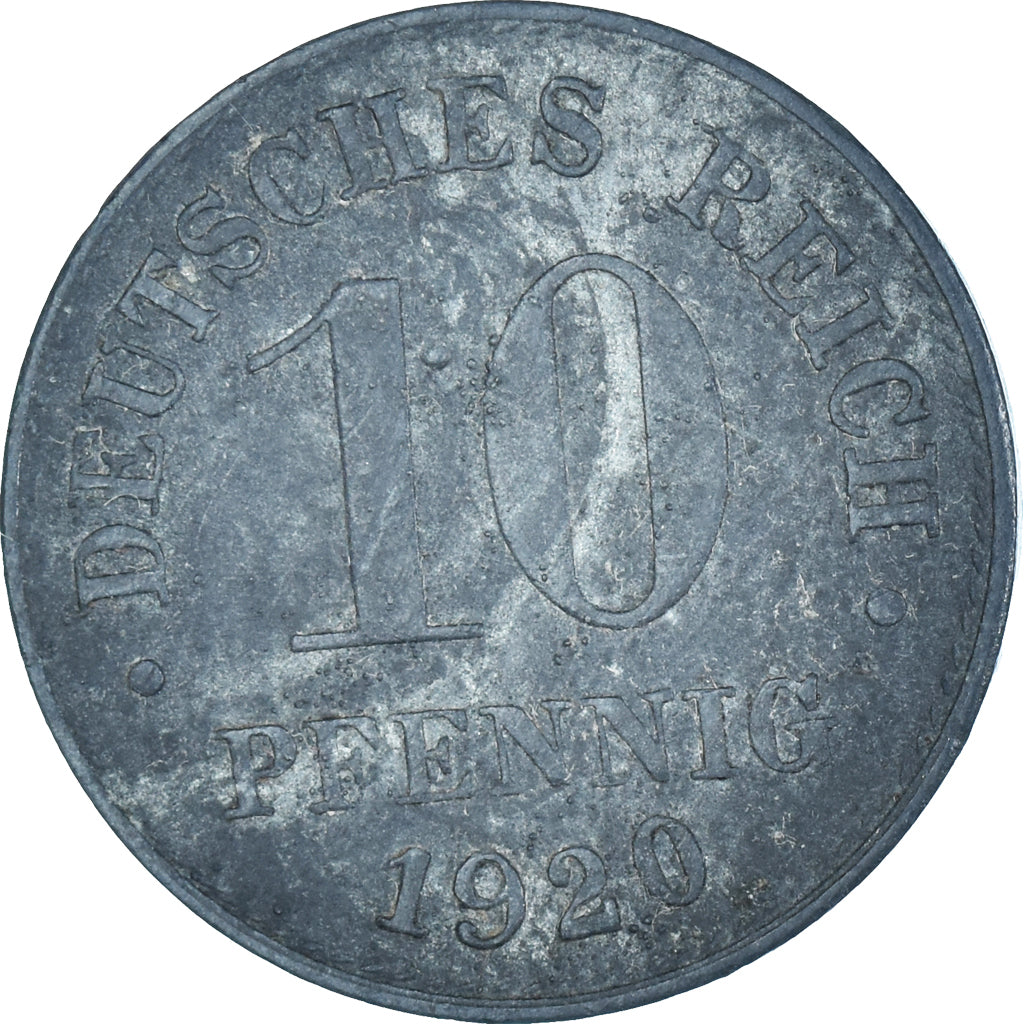 Coin, Germany, 10 Pfennig, 1920