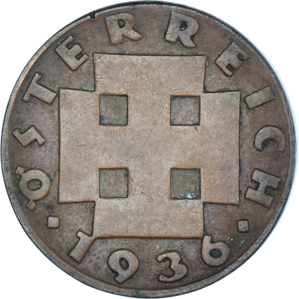 Coin, Austria, 2 Groschen, 1936