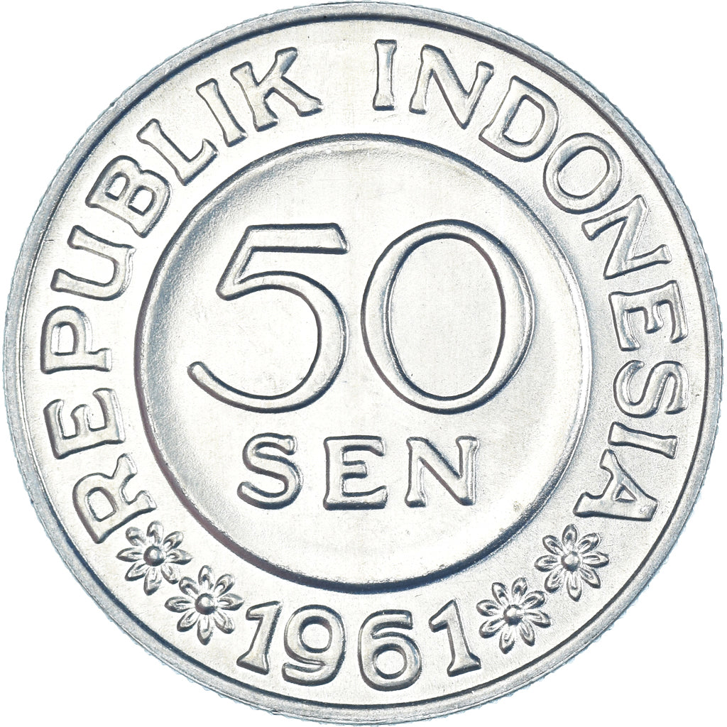 Monnaie, Indonésie, 50 Sen, 1961