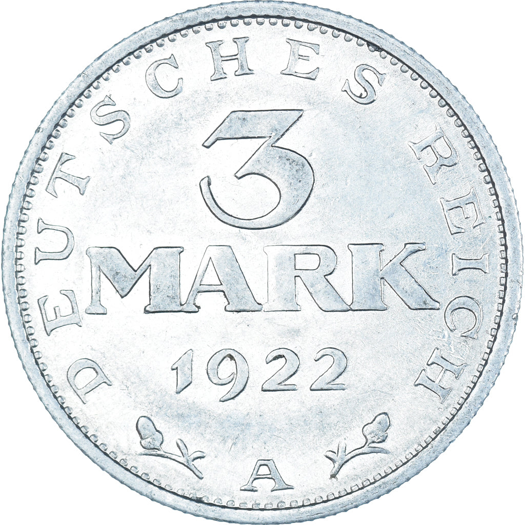 Munten, Duitsland, 3 Mark, 1922