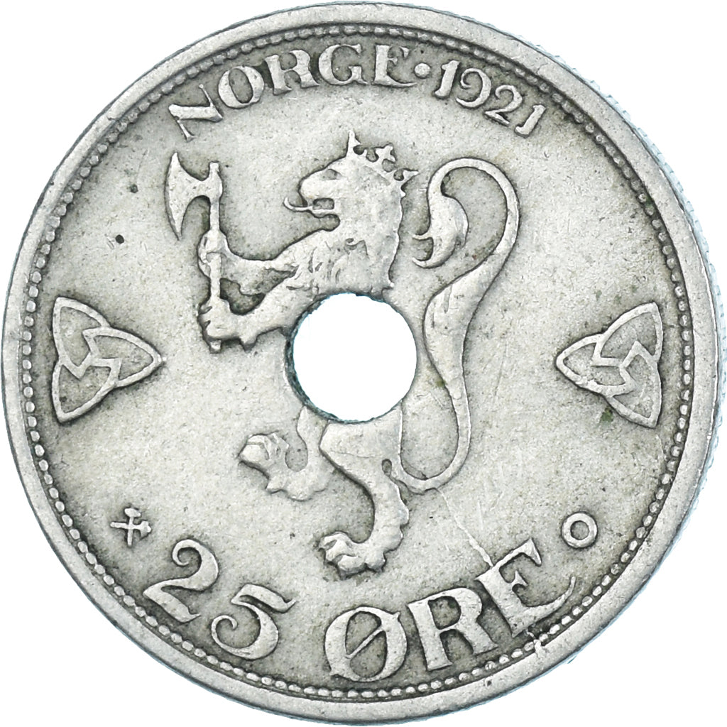 Moneda, Noruega, 25 Öre, 1921