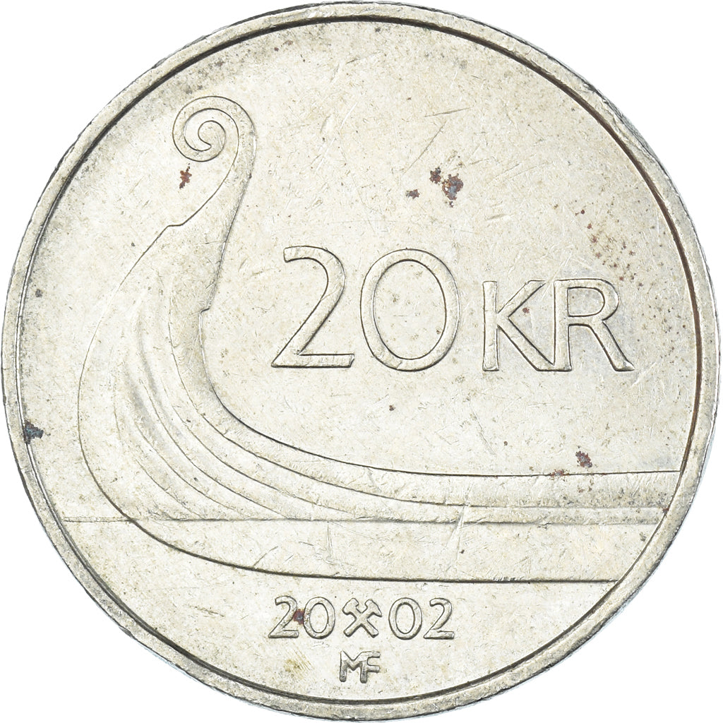 Monnaie, Norvège, 20 Kroner, 2002