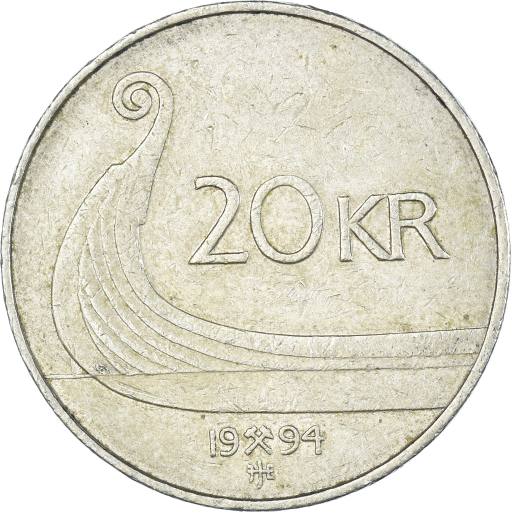 Moneda, Noruega, 20 Kroner, 1994