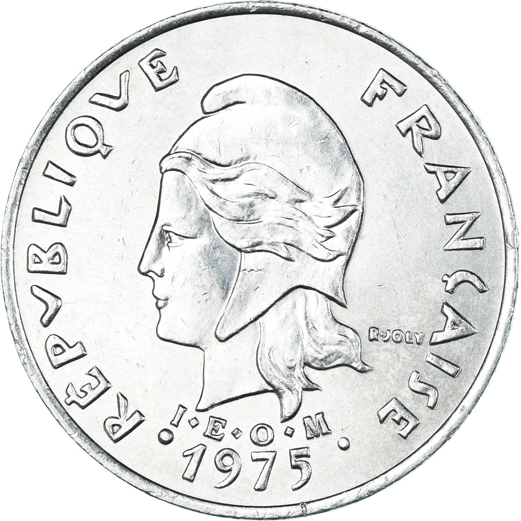 Monnaie, Polynésie française, 20 Francs, 1975