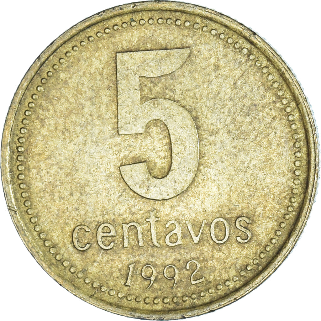 Moeda, Argentina, 5 Centavos, 1992