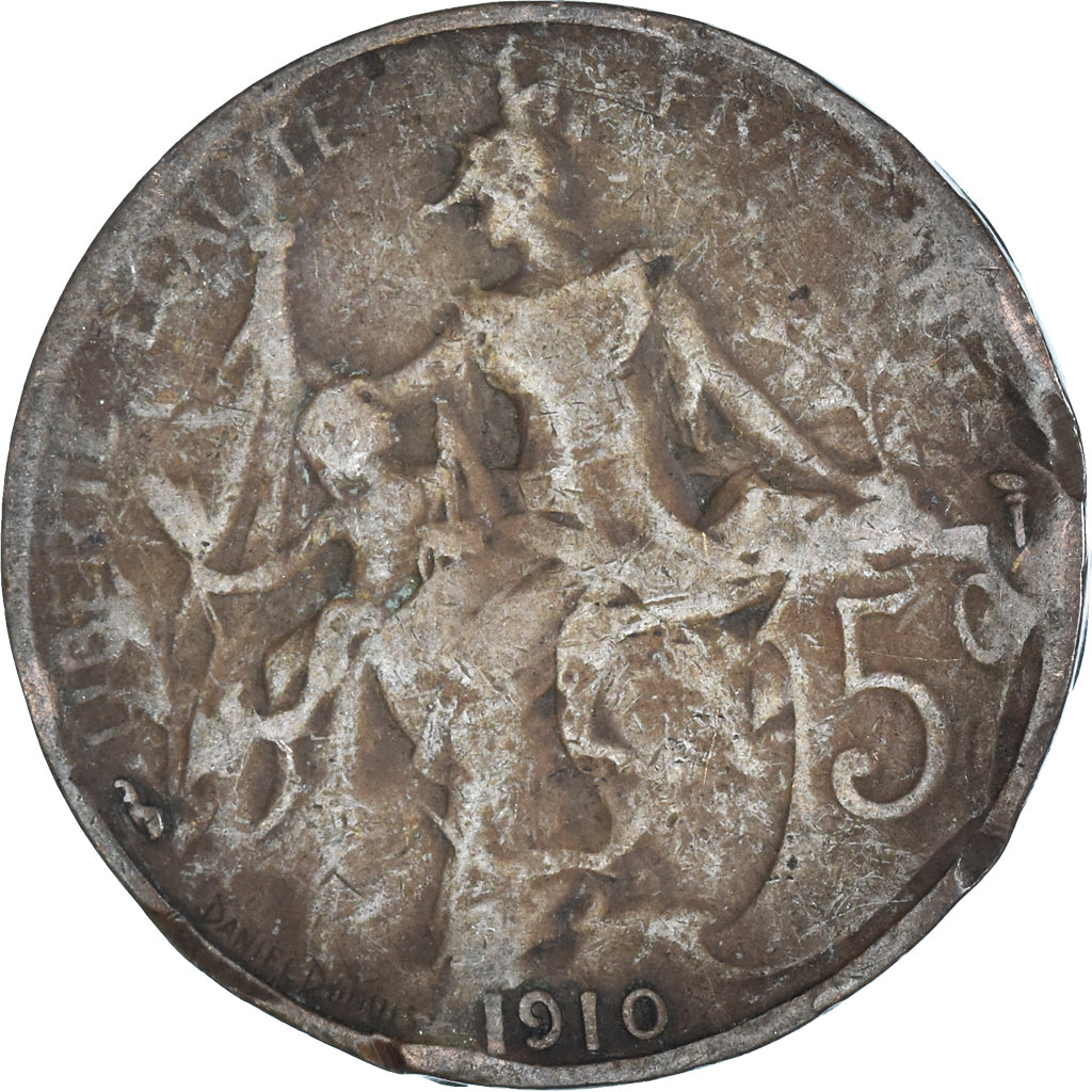 Moneta, Francia, 5 Centimes, 1910