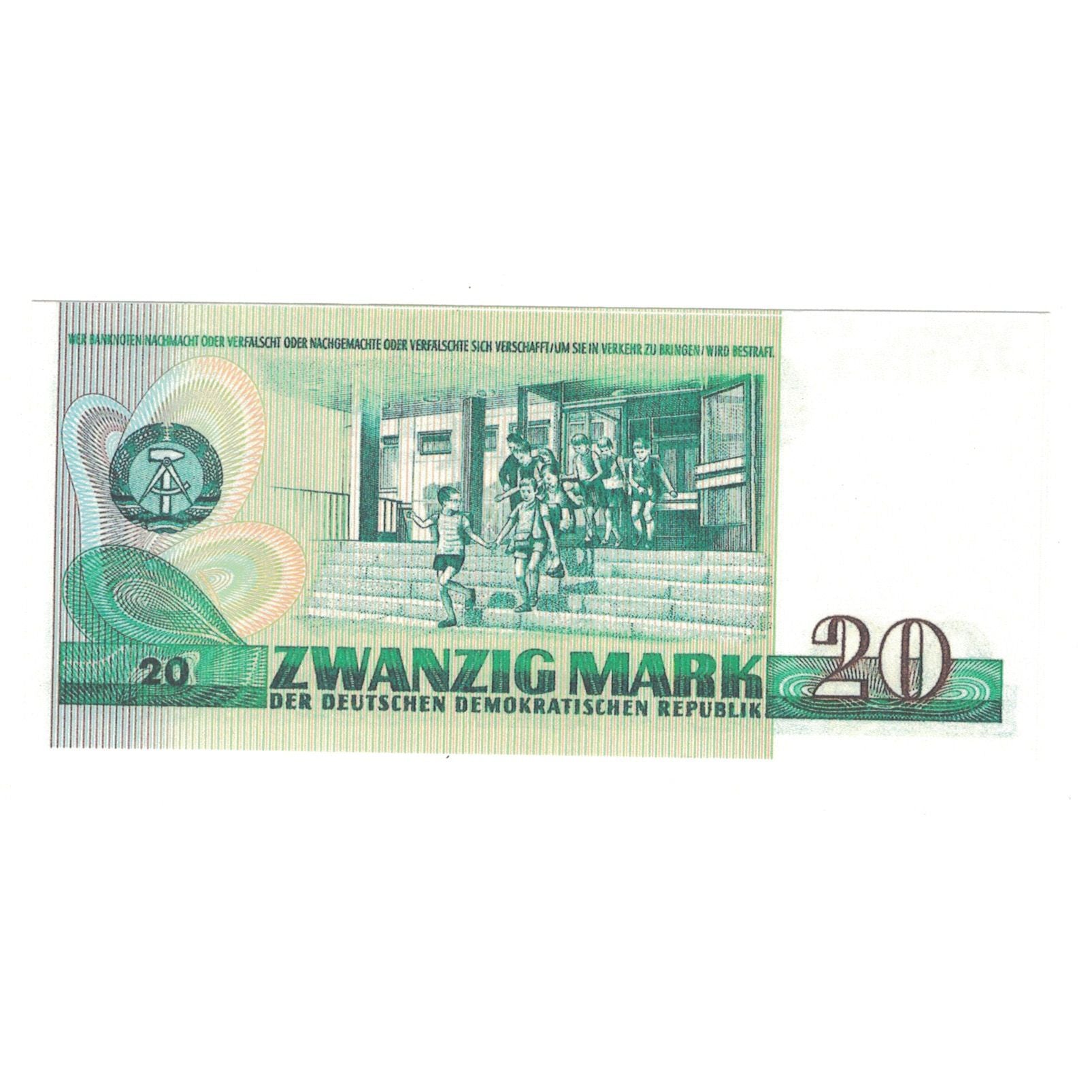 Banknote, Germany - Democratic Republic, 20 Mark, 1975, KM:29a, UNC(65-70)