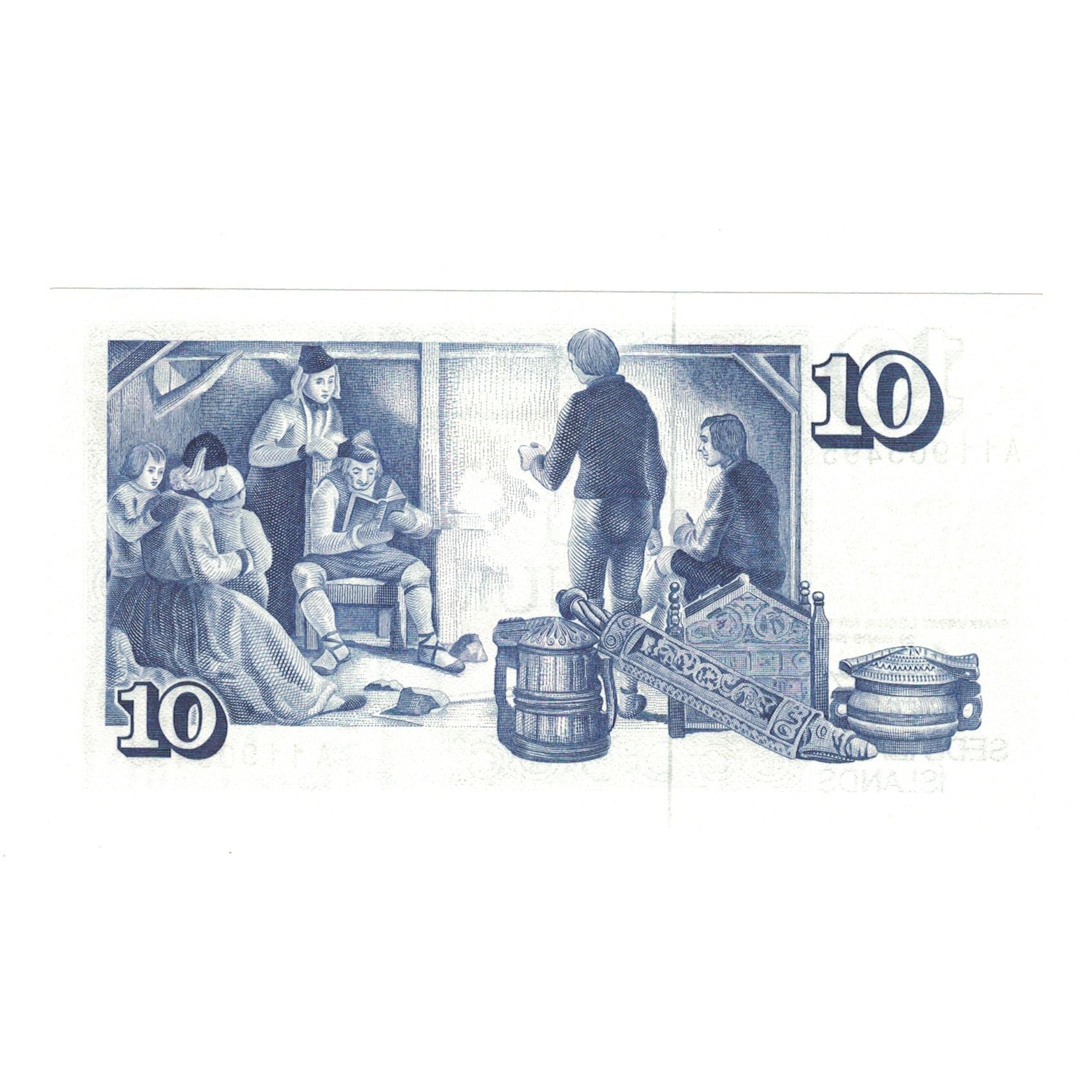 Banknote, Iceland, 10 Kronur, 1961, 1961-03-29, KM:48a, UNC(65-70)