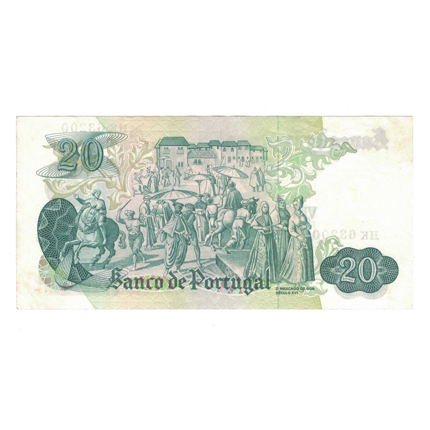 Banknote, Portugal, 20 Escudos, 1971, 1971-07-27, KM:173, EF(40-45)