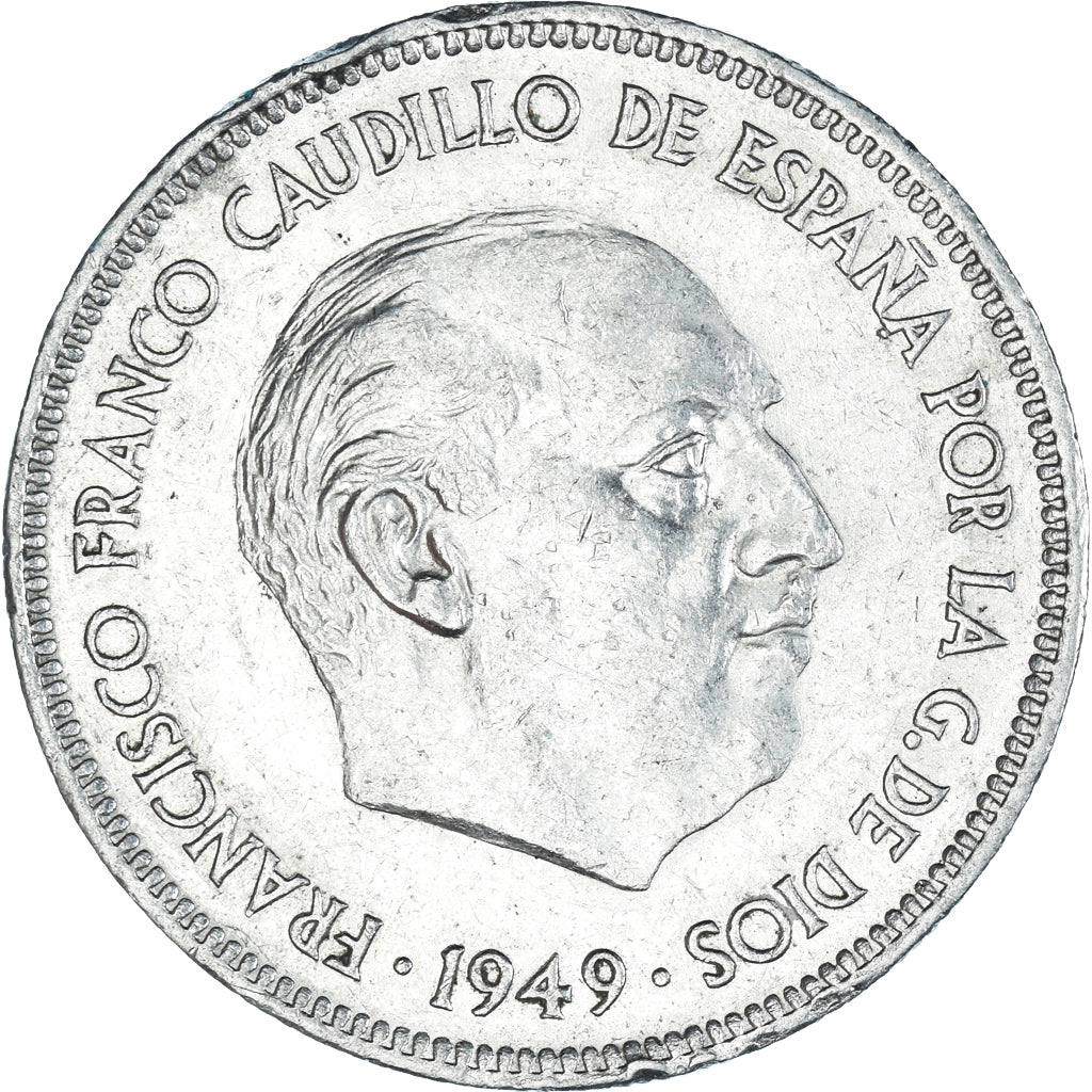 Monnaie, Espagne, 5 Pesetas, 1949