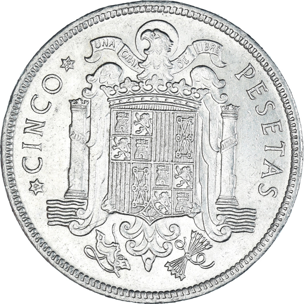 Monnaie, Espagne, 5 Pesetas, 1949
