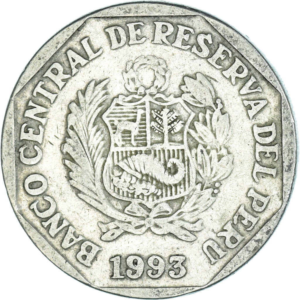 Monnaie, Pérou, 50 Centimos, 1993