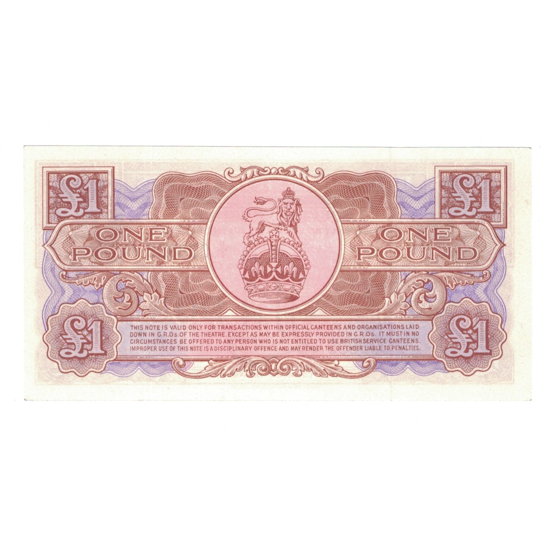 Banknote, Great Britain, 1 Pound, Undated (1972), KM:M29, UNC(65-70)