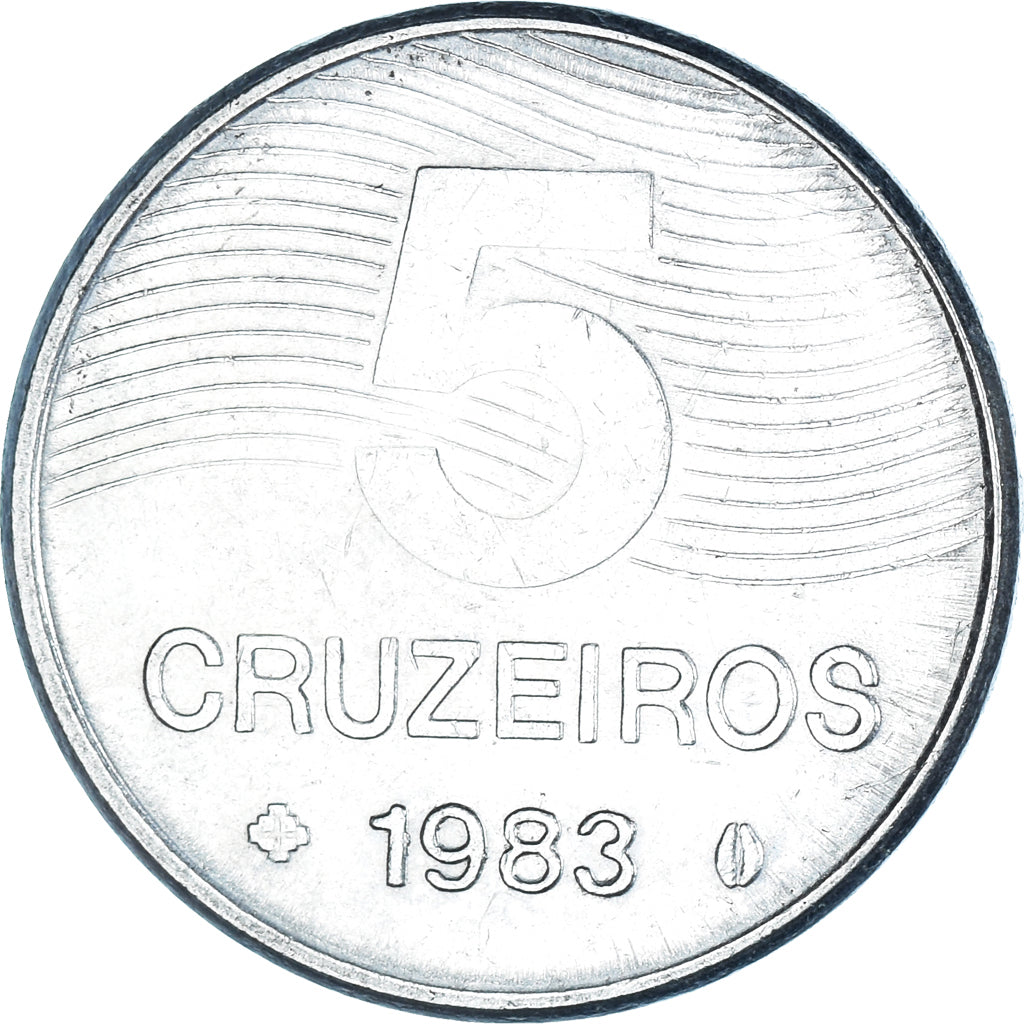 Moneta, Brasile, 5 Cruzeiros, 1983
