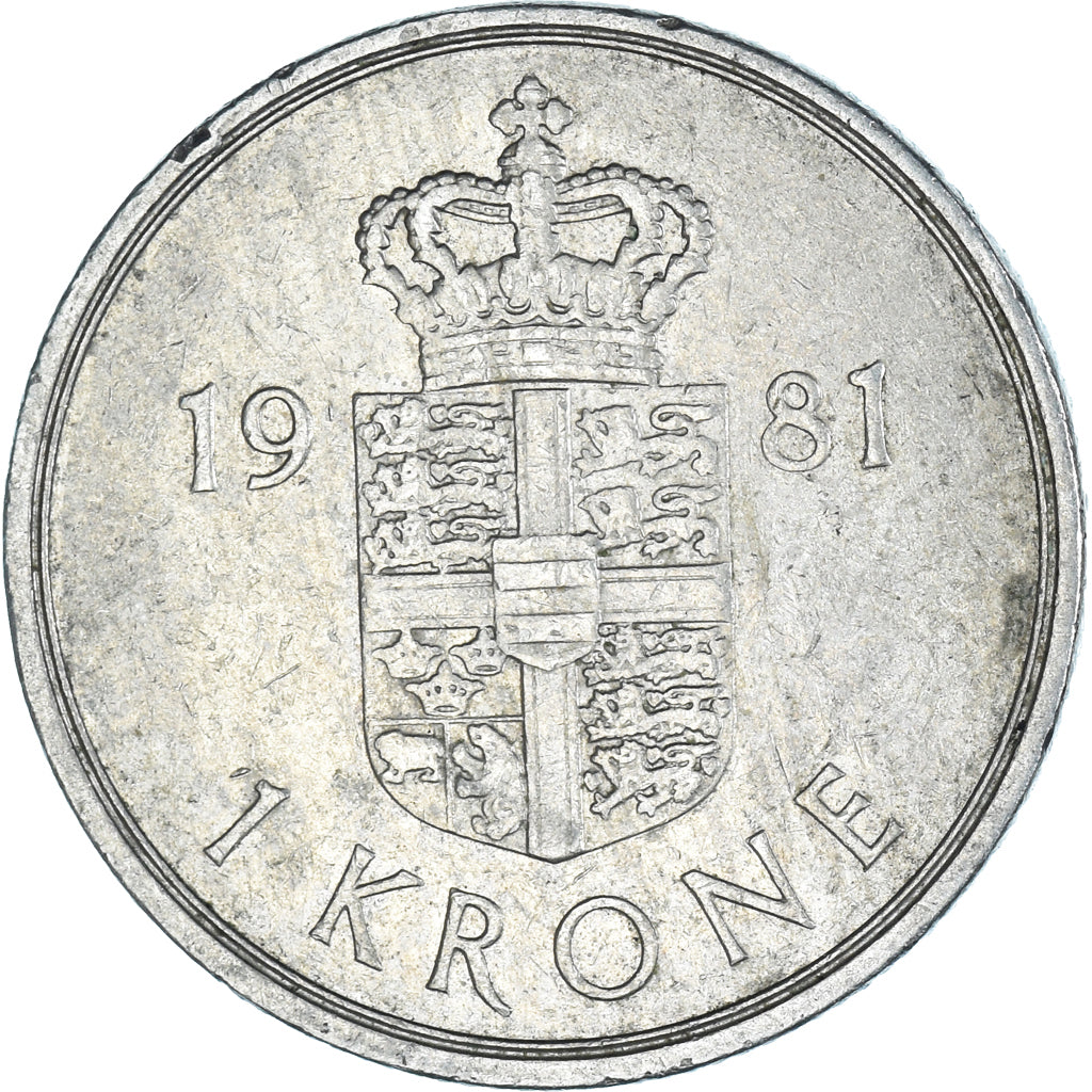 Coin, Denmark, Krone, 1981
