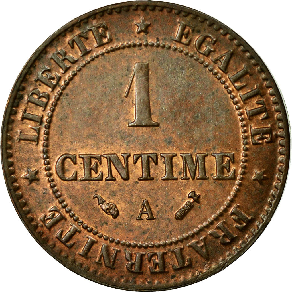 Coin, France, Cérès, Centime, 1896, Paris, MS(60-62), Bronze, KM:826.1