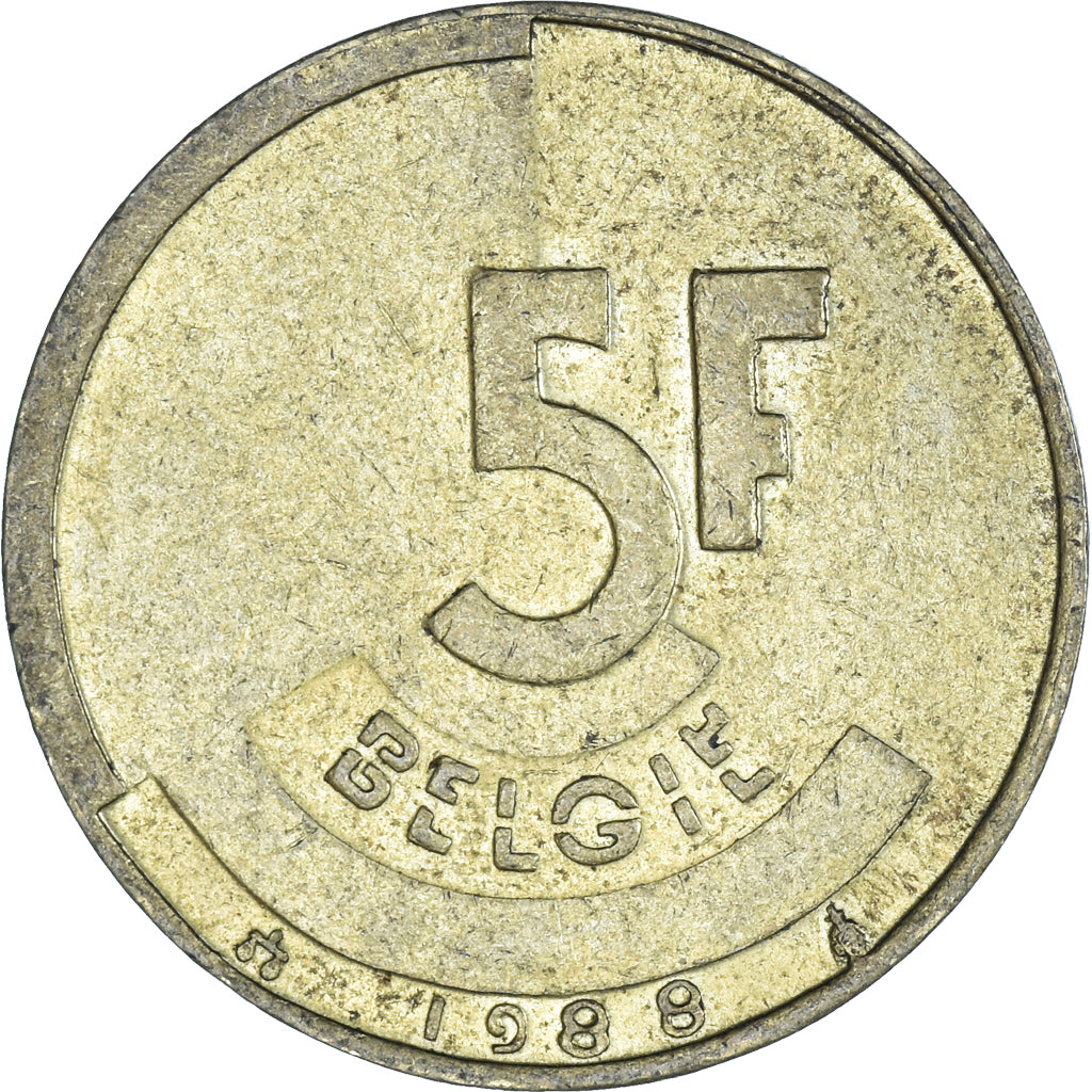 Moneda, Francia, 5 Francs, 1988