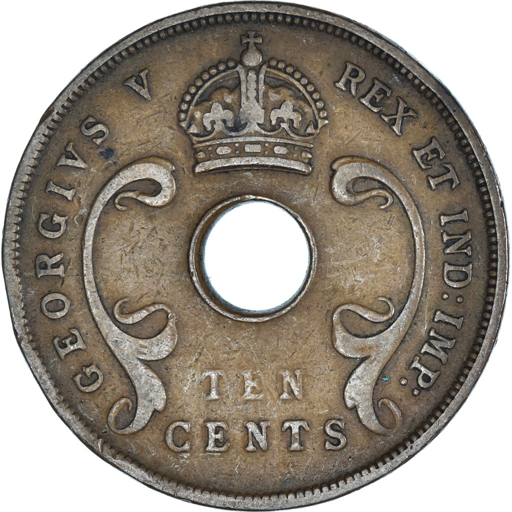 Monnaie, Afrique Orientale, 10 Cents, 1928