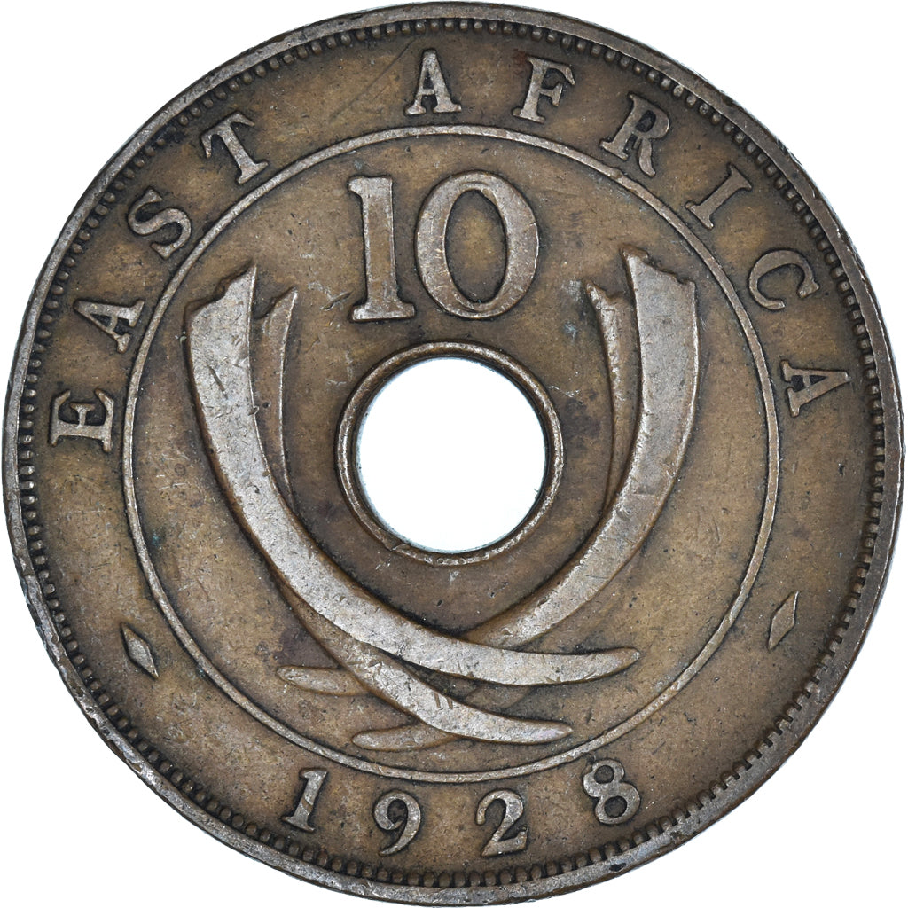 Monnaie, Afrique Orientale, 10 Cents, 1928