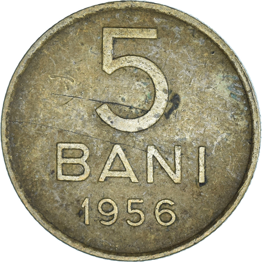 Münze, Rumänien, 5 Bani, 1956