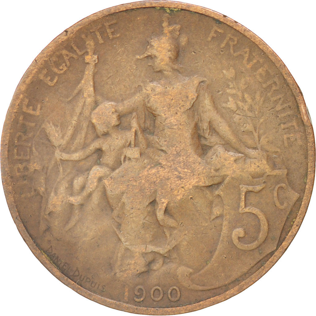 IIIème République, 5 Centimes Dupuis 1900, KM 842