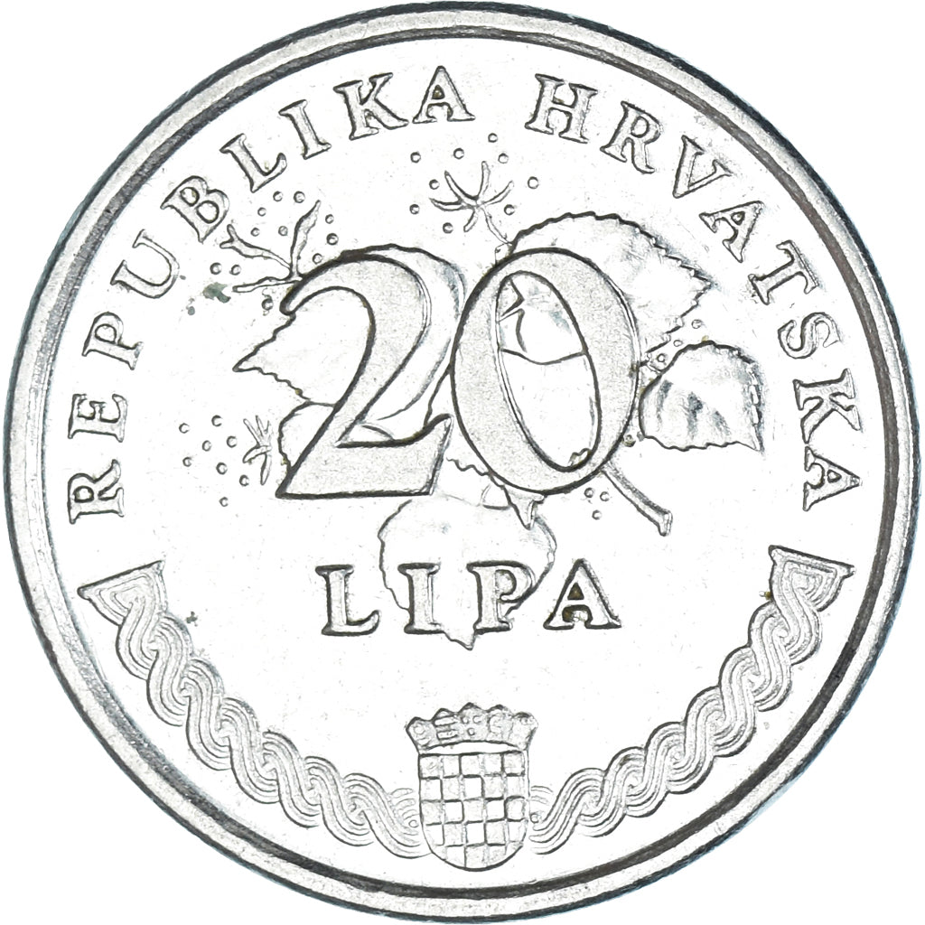 Moneta, Croazia, 20 Lipa, 1995