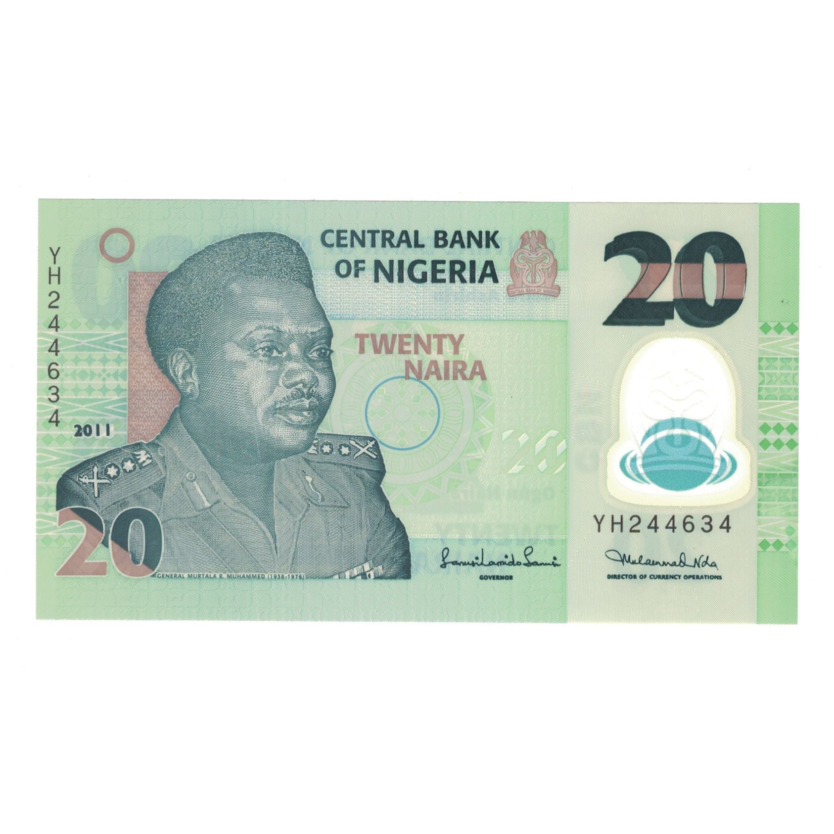 Banknote, Nigeria, 20 Naira, 2011, KM:34g, UNC(65-70)