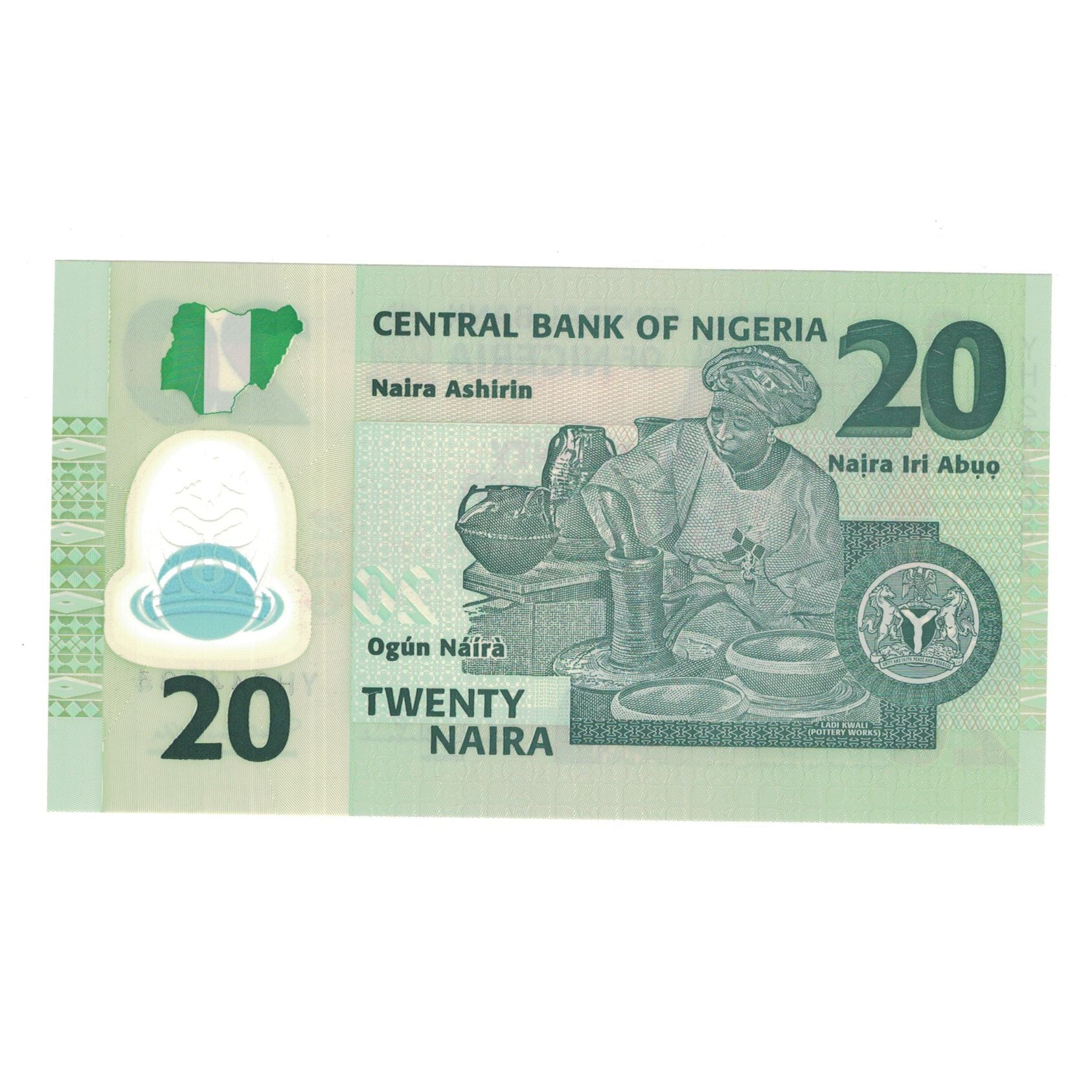 Banknote, Nigeria, 20 Naira, 2011, KM:34g, UNC(65-70)