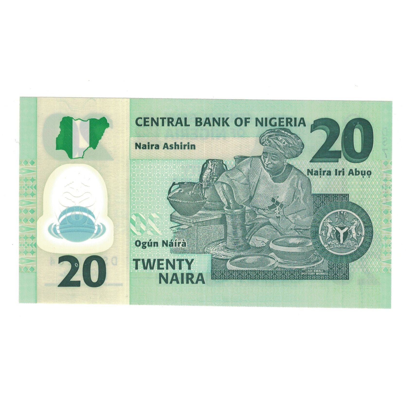 Banknote, Nigeria, 20 Naira, 2010, KM:34f, UNC(65-70)