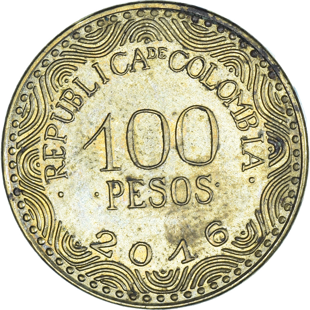 Moneda, Colombia, 100 Pesos, 2016