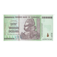Billet, Zimbabwe, 50 Trillion Dollars, 2008, KM:90, SPL
