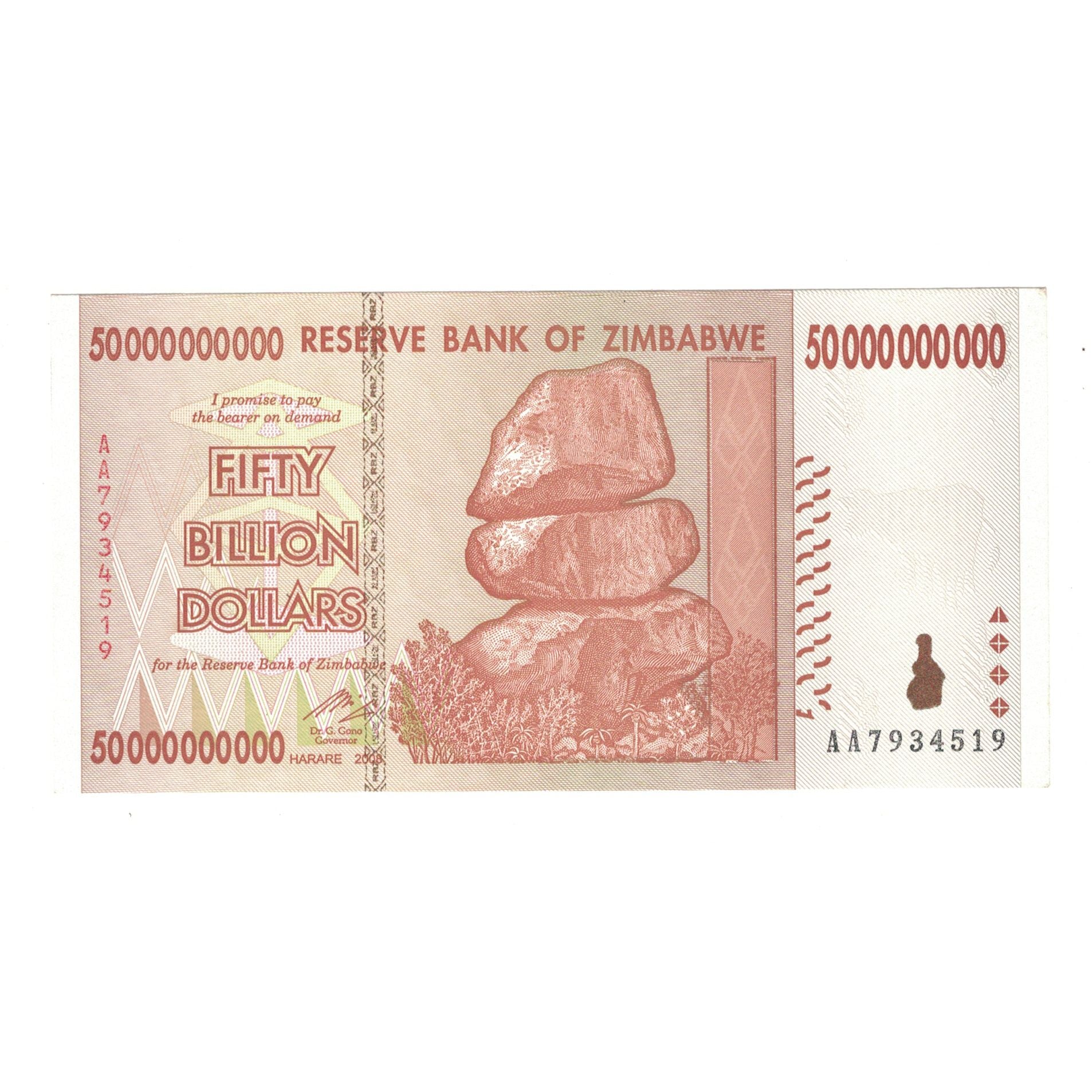 Banknote, Zimbabwe, 50 Billion Dollars, 2008, KM:87, UNC(63)